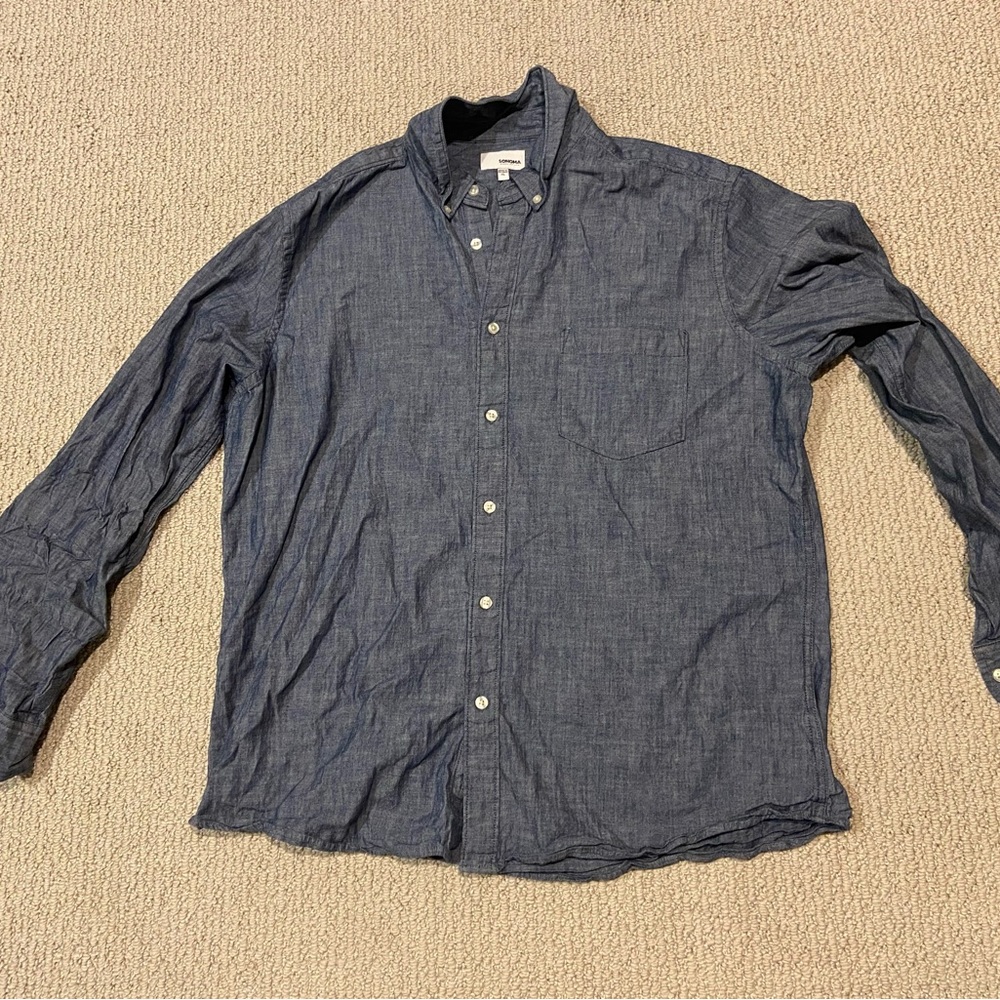 Sonoma Denim Button Down